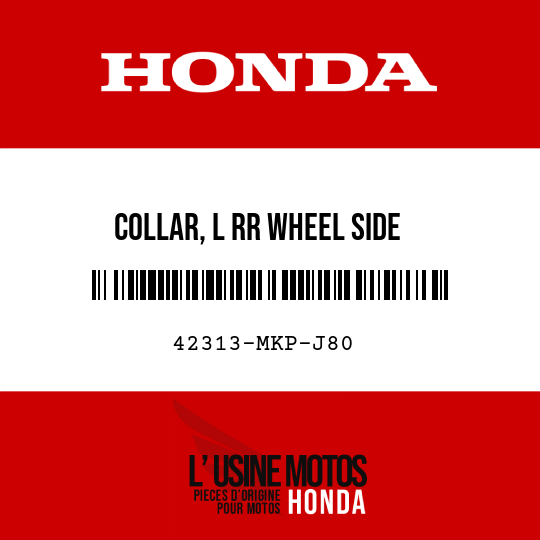 image de 42313-MKP-J80 COLLAR, L RR WHEEL SIDE