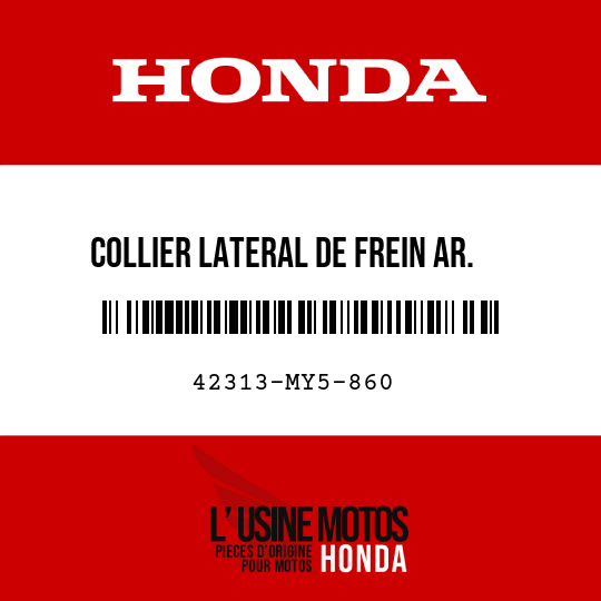 image de 42313-MY5-860 COLLIER LATERAL DE FREIN AR.