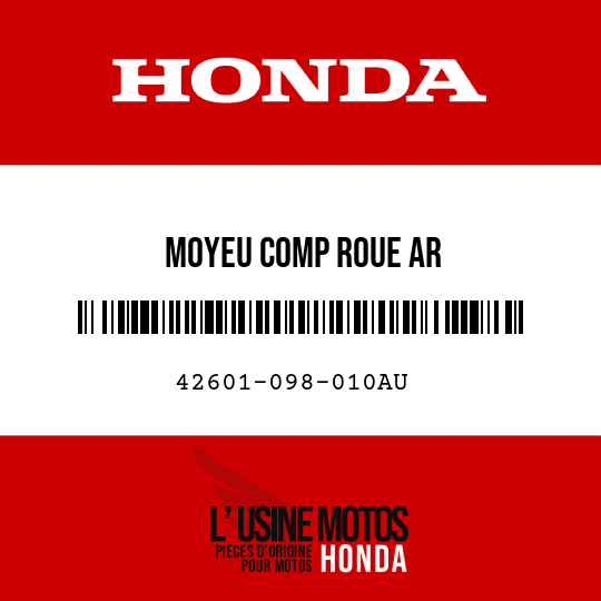image de 42601-098-010AU MOYEU COMP ROUE AR