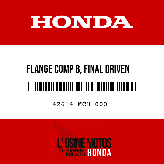 image de 42614-MCH-000 FLANGE COMP B, FINAL DRIVEN