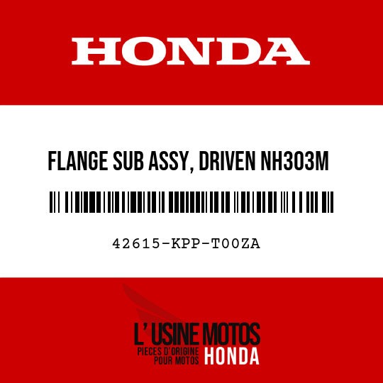 image de 42615-KPP-T00ZA FLANGE SUB ASSY, DRIVEN NH303M (NH303M MAT AXIS GRAY METALLIC)
