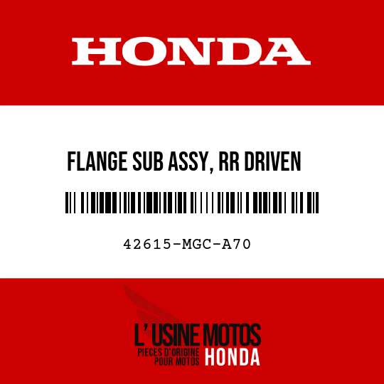 image de 42615-MGC-A70 FLANGE SUB ASSY, RR DRIVEN