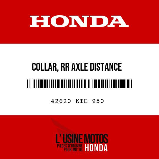 image de 42620-KTE-950 COLLAR, RR AXLE DISTANCE