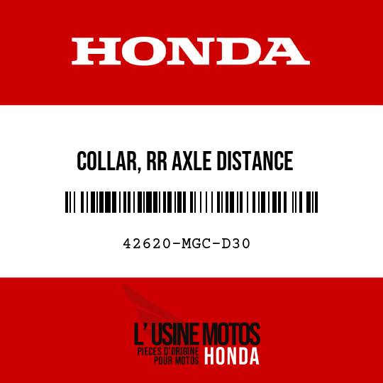 image de 42620-MGC-D30 COLLAR, RR AXLE DISTANCE