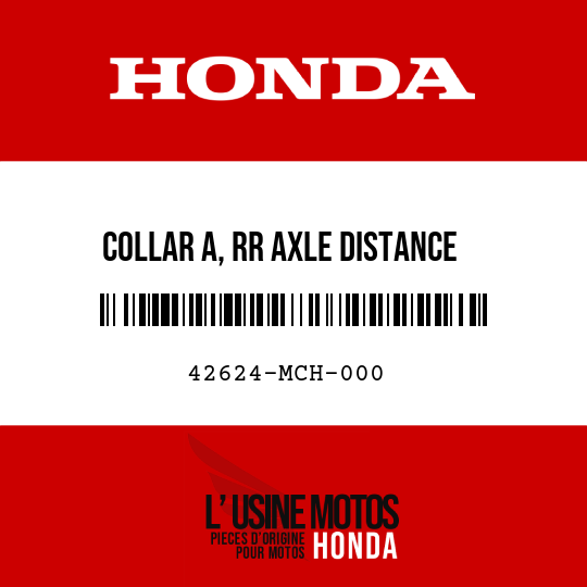 image de 42624-MCH-000 COLLAR A, RR AXLE DISTANCE