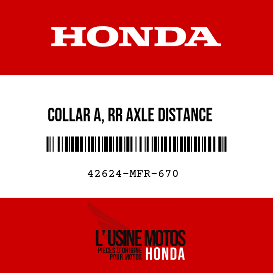 image de 42624-MFR-670 COLLAR A, RR AXLE DISTANCE