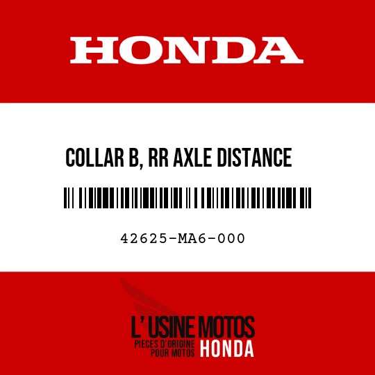 image de 42625-MA6-000 COLLAR B, RR AXLE DISTANCE