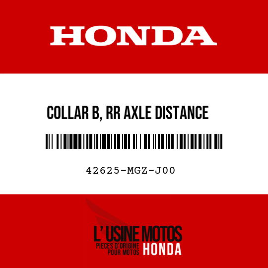 image de 42625-MGZ-J00 COLLAR B, RR AXLE DISTANCE
