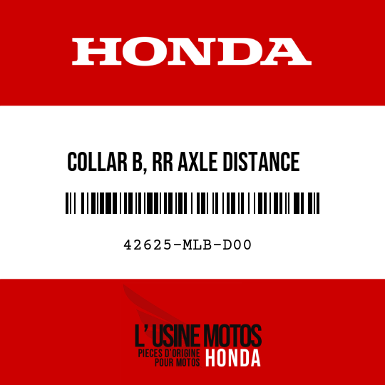 image de 42625-MLB-D00 COLLAR B, RR AXLE DISTANCE