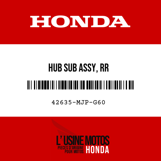 image de 42635-MJP-G60 HUB SUB ASSY, RR