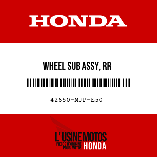 image de 42650-MJP-E50 WHEEL SUB ASSY, RR