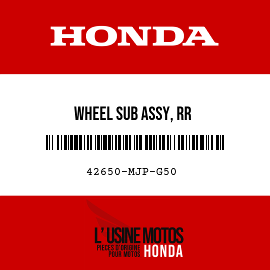 image de 42650-MJP-G50 WHEEL SUB ASSY, RR