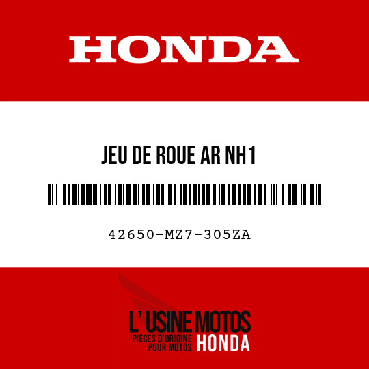 image de 42650-MZ7-305ZA JEU DE ROUE AR NH1 