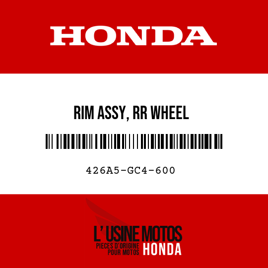 image de 426A5-GC4-600 RIM ASSY, RR WHEEL