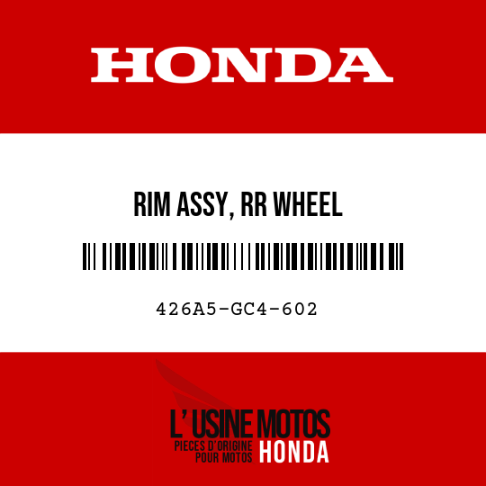 image de 426A5-GC4-602 RIM ASSY, RR WHEEL