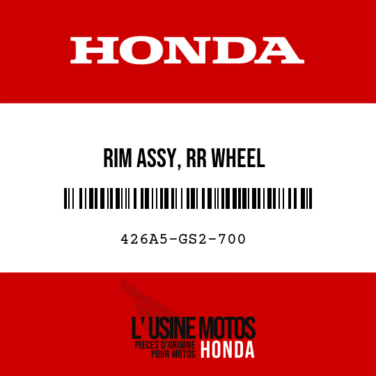 image de 426A5-GS2-700 RIM ASSY, RR WHEEL