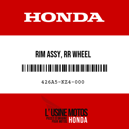 image de 426A5-KZ4-000 RIM ASSY, RR WHEEL