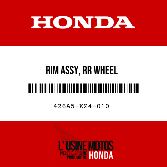 image de 426A5-KZ4-010 RIM ASSY, RR WHEEL