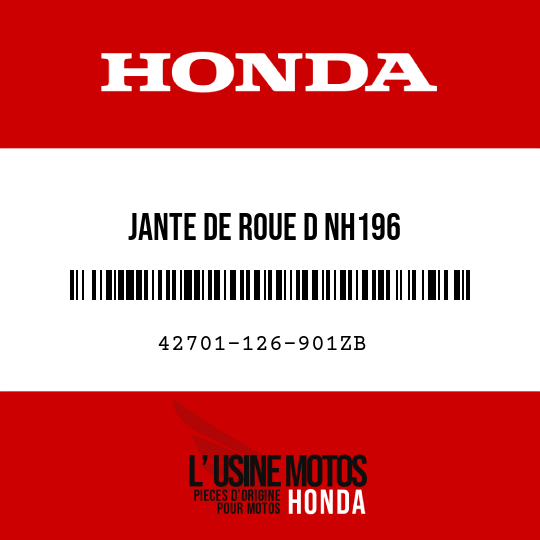 image de 42701-126-901ZB JANTE DE ROUE D NH196