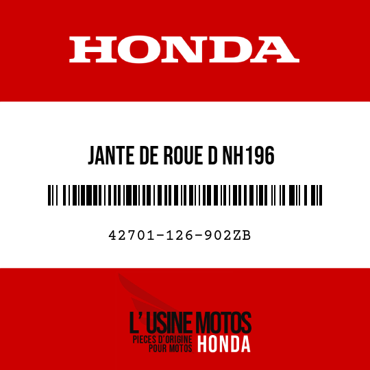 image de 42701-126-902ZB JANTE DE ROUE D NH196