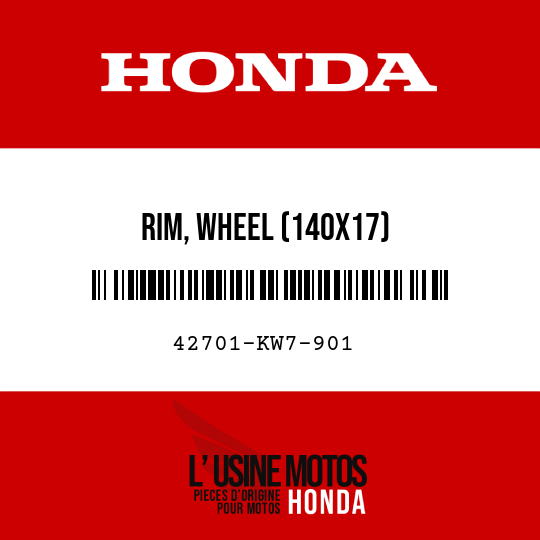 image de 42701-KW7-901 RIM, WHEEL (140X17)