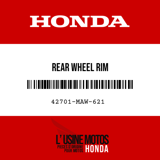 image de 42701-MAW-621 REAR WHEEL RIM