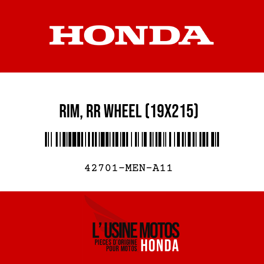 image de 42701-MEN-A11 RIM, RR WHEEL (19X215)