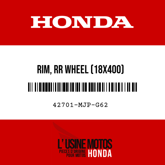 image de 42701-MJP-G62 RIM, RR WHEEL (18X400)