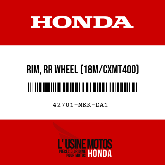image de 42701-MKK-DA1 RIM, RR WHEEL (18M/CXMT400)