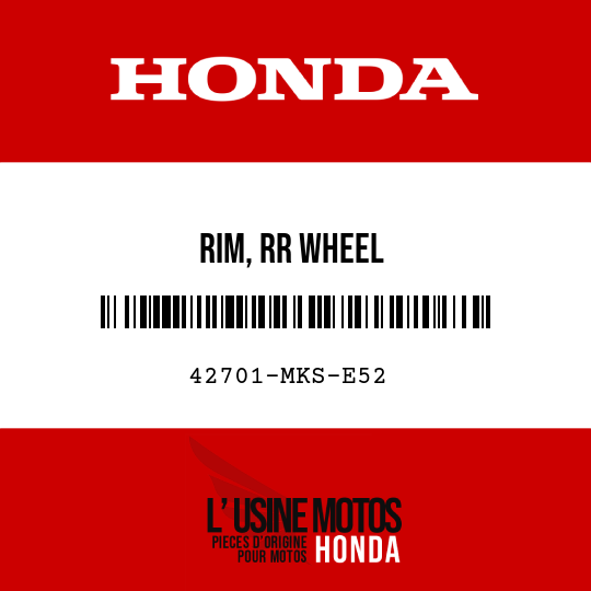 image de 42701-MKS-E52 RIM, RR WHEEL