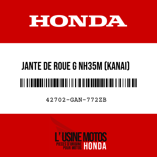 image de 42702-GAN-772ZB JANTE DE ROUE G NH35M (KANAI)