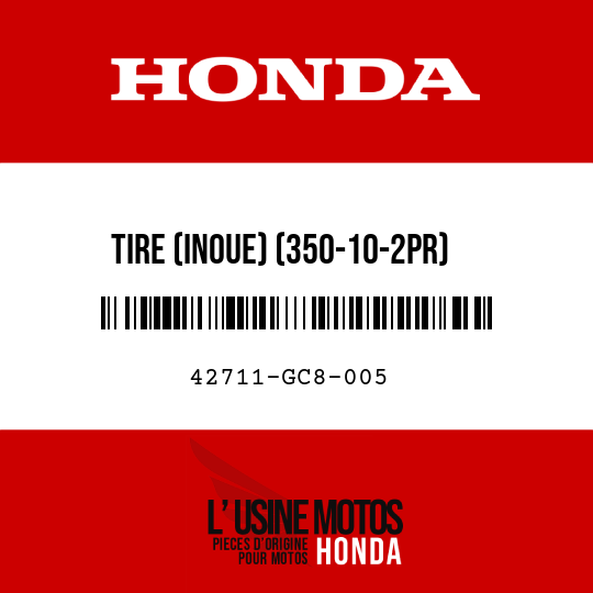 image de 42711-GC8-005 TIRE (INOUE) (350-10-2PR)