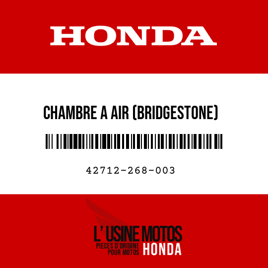 image de 42712-268-003 CHAMBRE A AIR (BRIDGESTONE) (275/300-18)