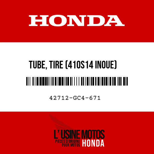 image de 42712-GC4-671 TUBE, TIRE (410S14 INOUE)