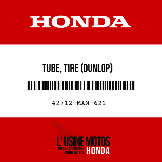 image de 42712-MAN-621 TUBE, TIRE (DUNLOP)