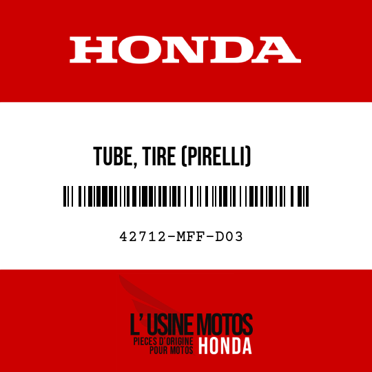 image de 42712-MFF-D03 TUBE, TIRE (PIRELLI)
