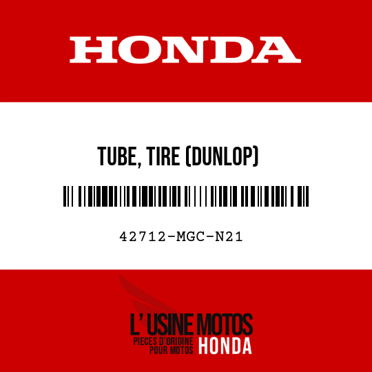image de 42712-MGC-N21 TUBE, TIRE (DUNLOP)