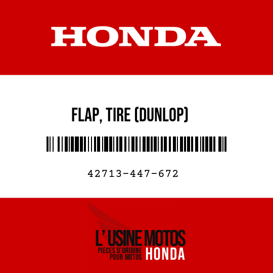 image de 42713-447-672 FLAP, TIRE (DUNLOP)