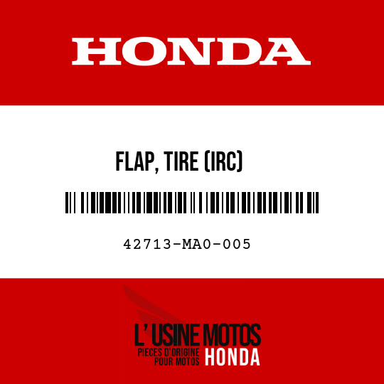 image de 42713-MA0-005 FLAP, TIRE (IRC)