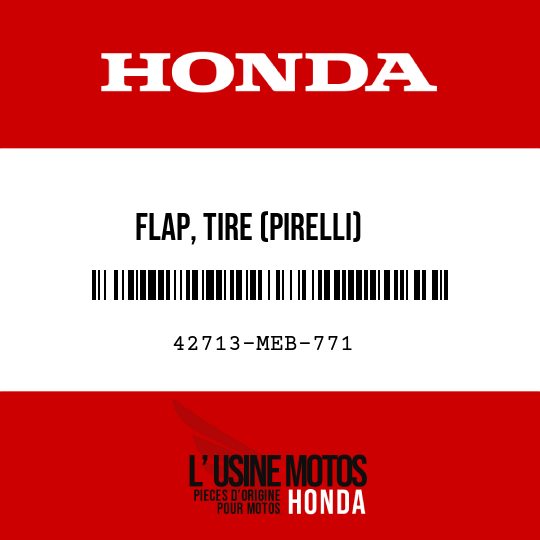 image de 42713-MEB-771 FLAP, TIRE (PIRELLI)