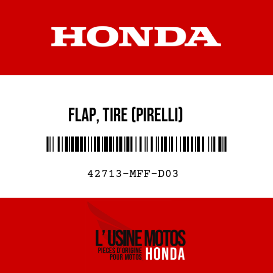 image de 42713-MFF-D03 FLAP, TIRE (PIRELLI)