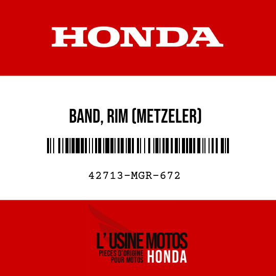 image de 42713-MGR-672 BAND, RIM (METZELER)