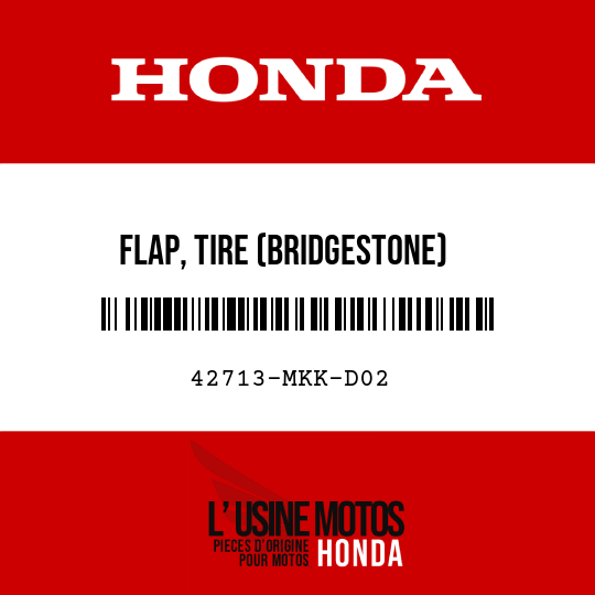 image de 42713-MKK-D02 FLAP, TIRE (BRIDGESTONE)