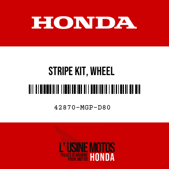image de 42870-MGP-D80 STRIPE KIT, WHEEL