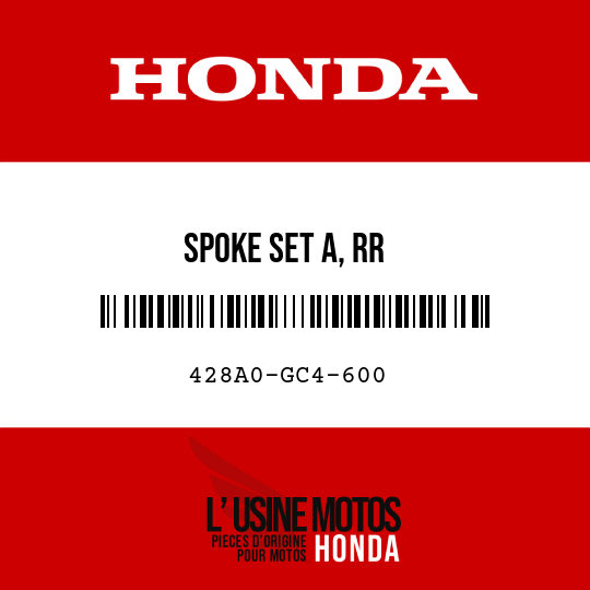 image de 428A0-GC4-600 SPOKE SET A, RR
