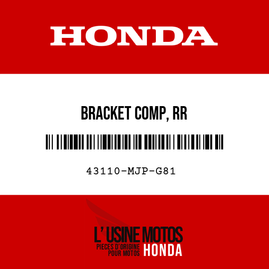 image de 43110-MJP-G81 BRACKET COMP, RR