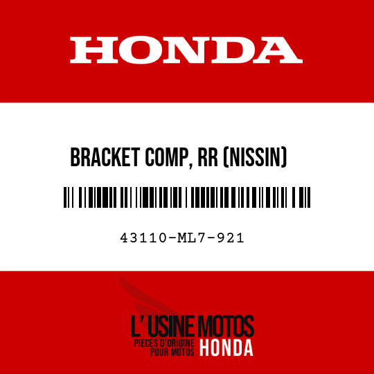 image de 43110-ML7-921 BRACKET COMP, RR (NISSIN)