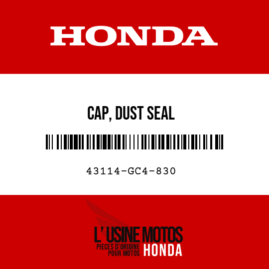 image de 43114-GC4-830 CAP, DUST SEAL