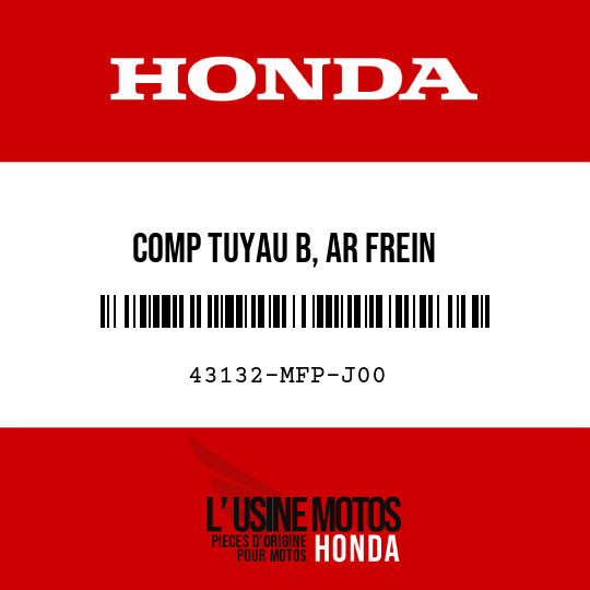 image de 43132-MFP-J00 COMP TUYAU B, AR FREIN
