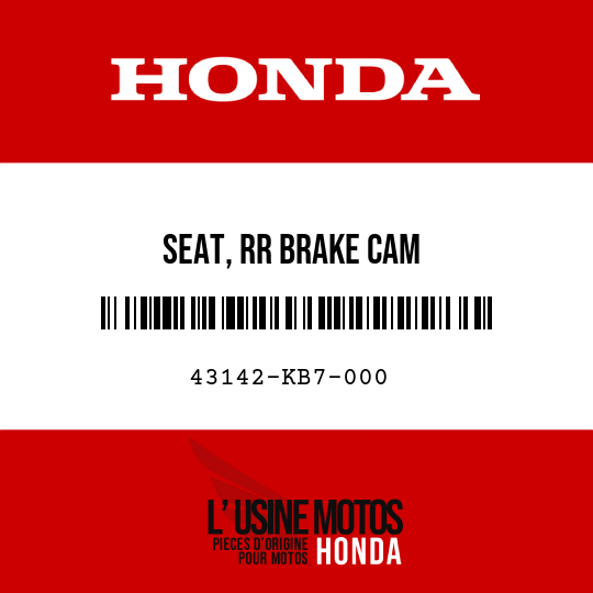 image de 43142-KB7-000 SEAT, RR BRAKE CAM